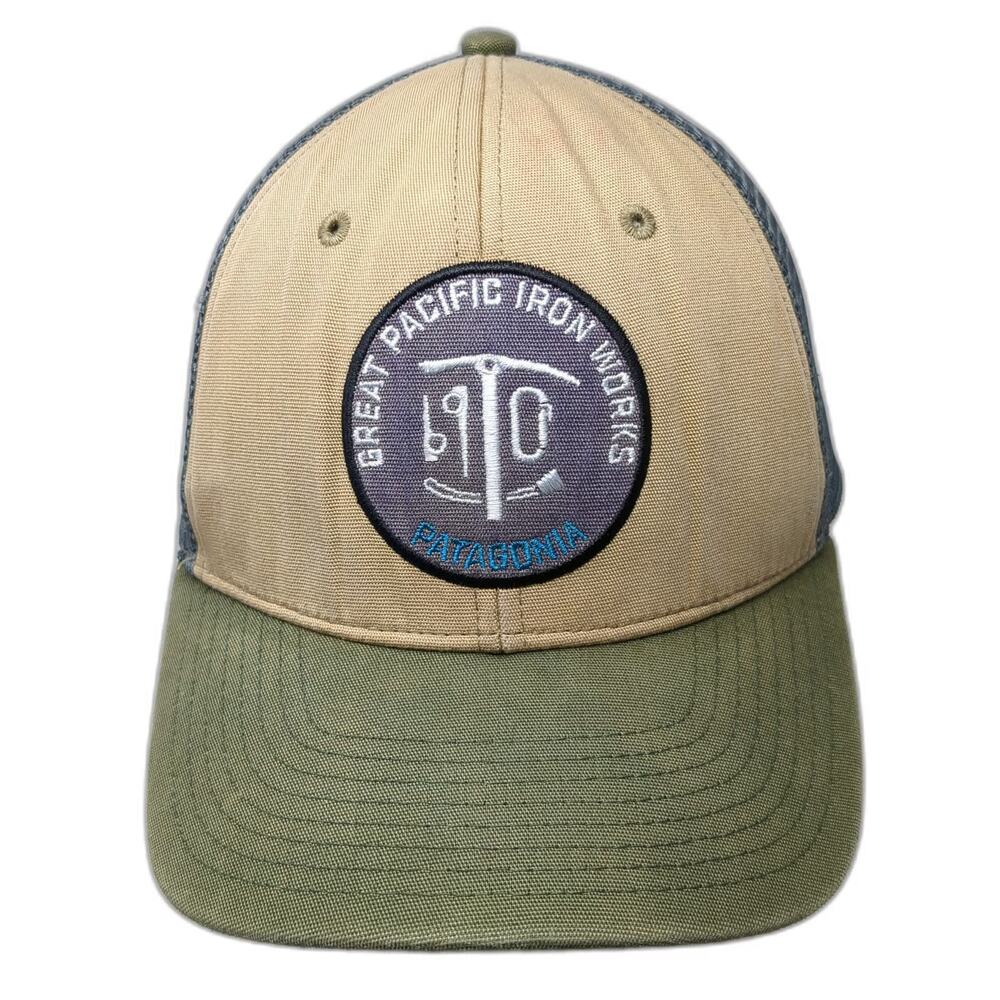 Patagonia Trucker Hat Beige One Size 1970 Great Pacific Iron Works Mesh Back